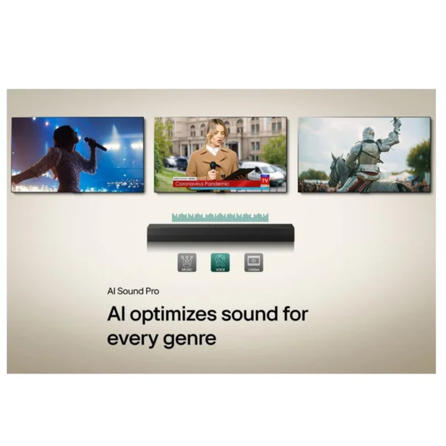 SOUNDBAR LG S20A 50W BLUETOOTH AI SOUND PRO - 7