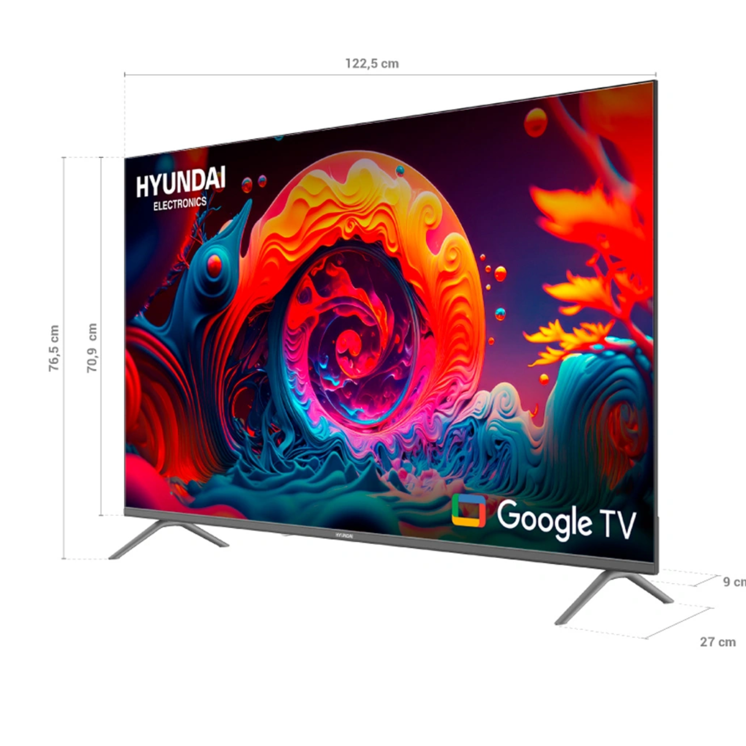 TELEVISOR SMART TV UHD 4K HYUNDAI QLED 55 HYLED5529QG - GOOGLE TV - 3