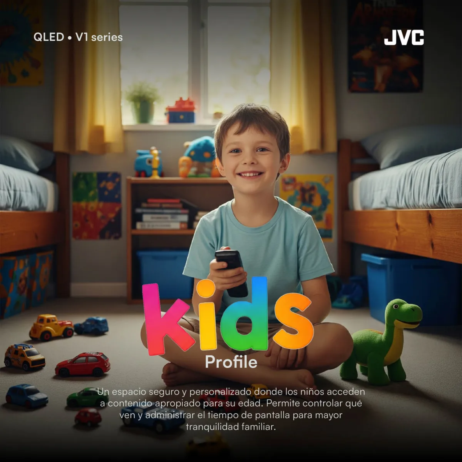TELEVISOR JVC 43' QLED FHD GOOGLE TV LT-43KM4584 SMART TV - 8