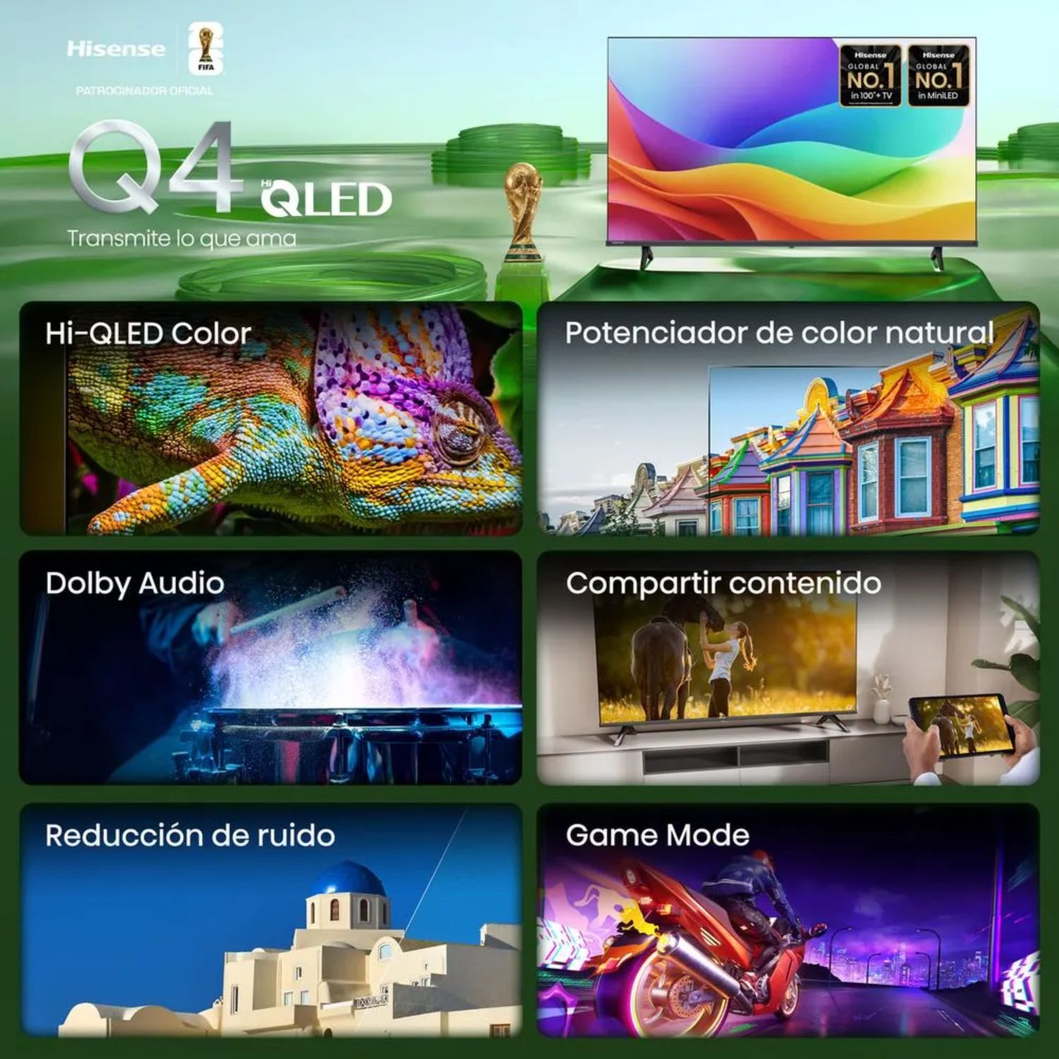 TELEVISOR HISENSE HI-QLED 32' HD SMART TV 32Q4SV - 5