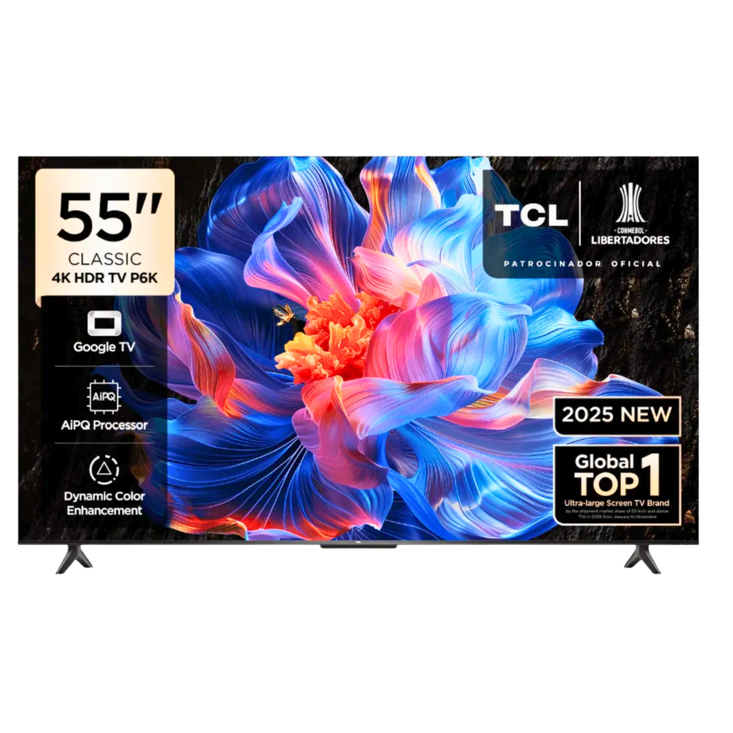 TELEVISOR TCL LED 55” 4K UHD SMART TV GOOGLE TV 55P6K - 2