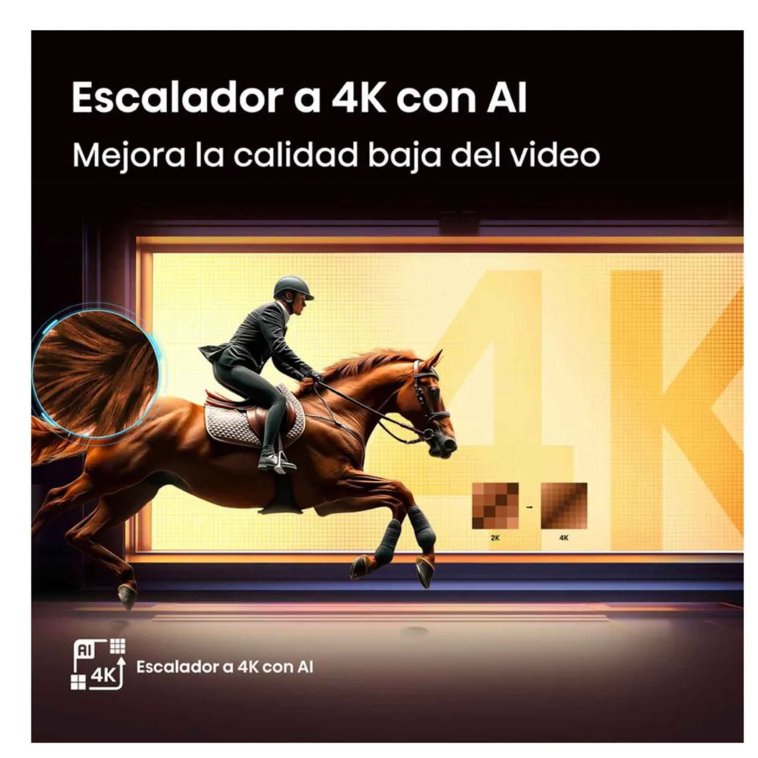 TELEVISOR HISENSE LED 55' UHD 4K SMART TV 55A6N8 GOOGLE TV - 6