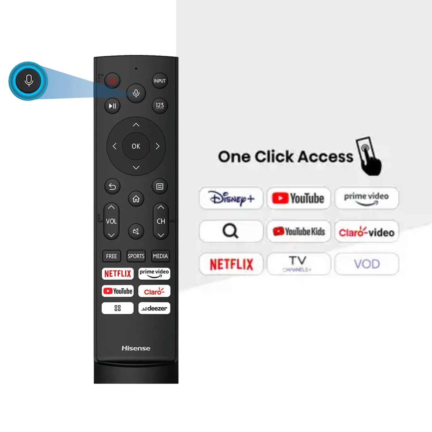 TELEVISOR HISENSE LED 55' UHD 4K SMART TV 55A6N8 GOOGLE TV - 9