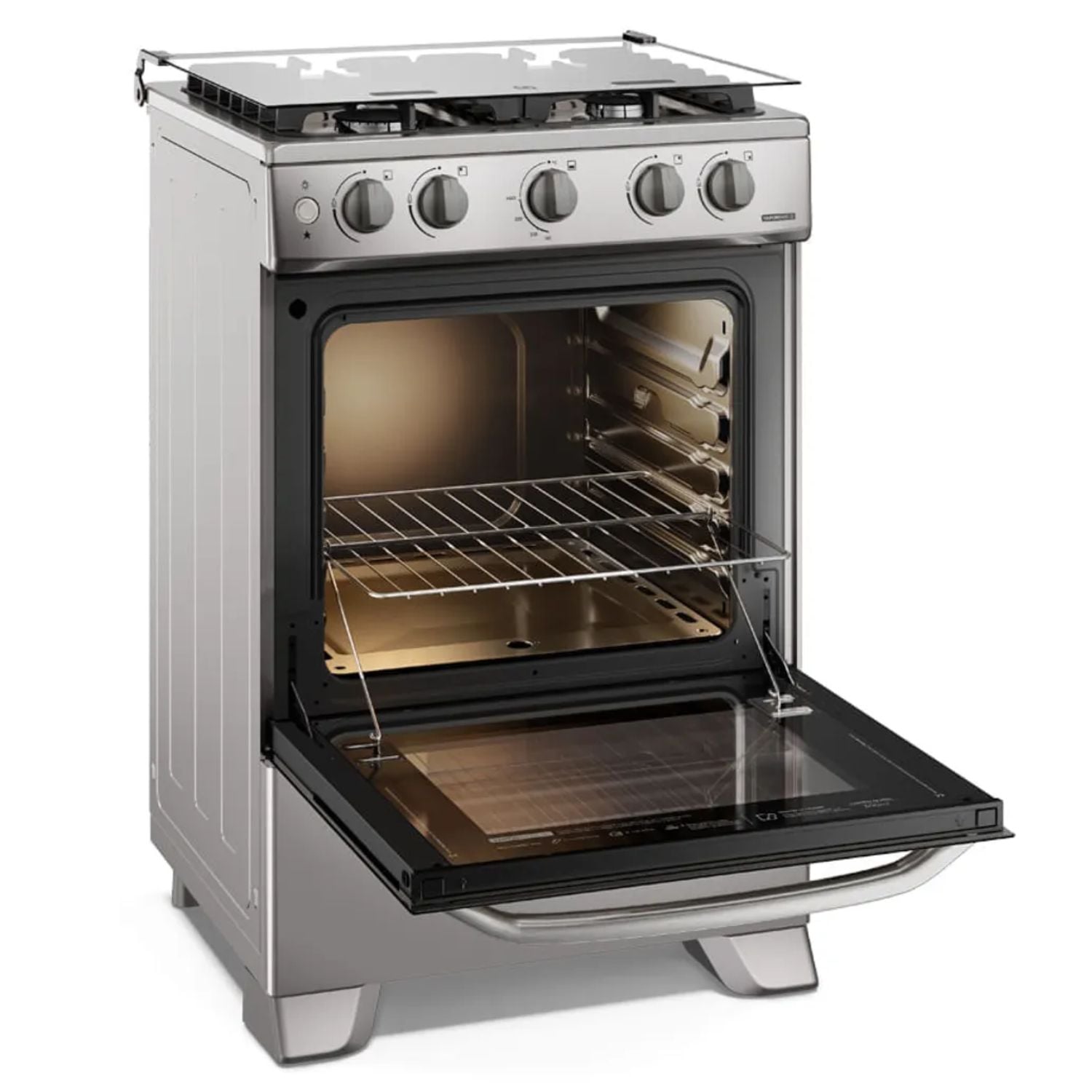 COCINA DE PIE ELECTROLUX FE4GMR 60CM VAPORBAKE 4 QUEMADORES SILVER - 4