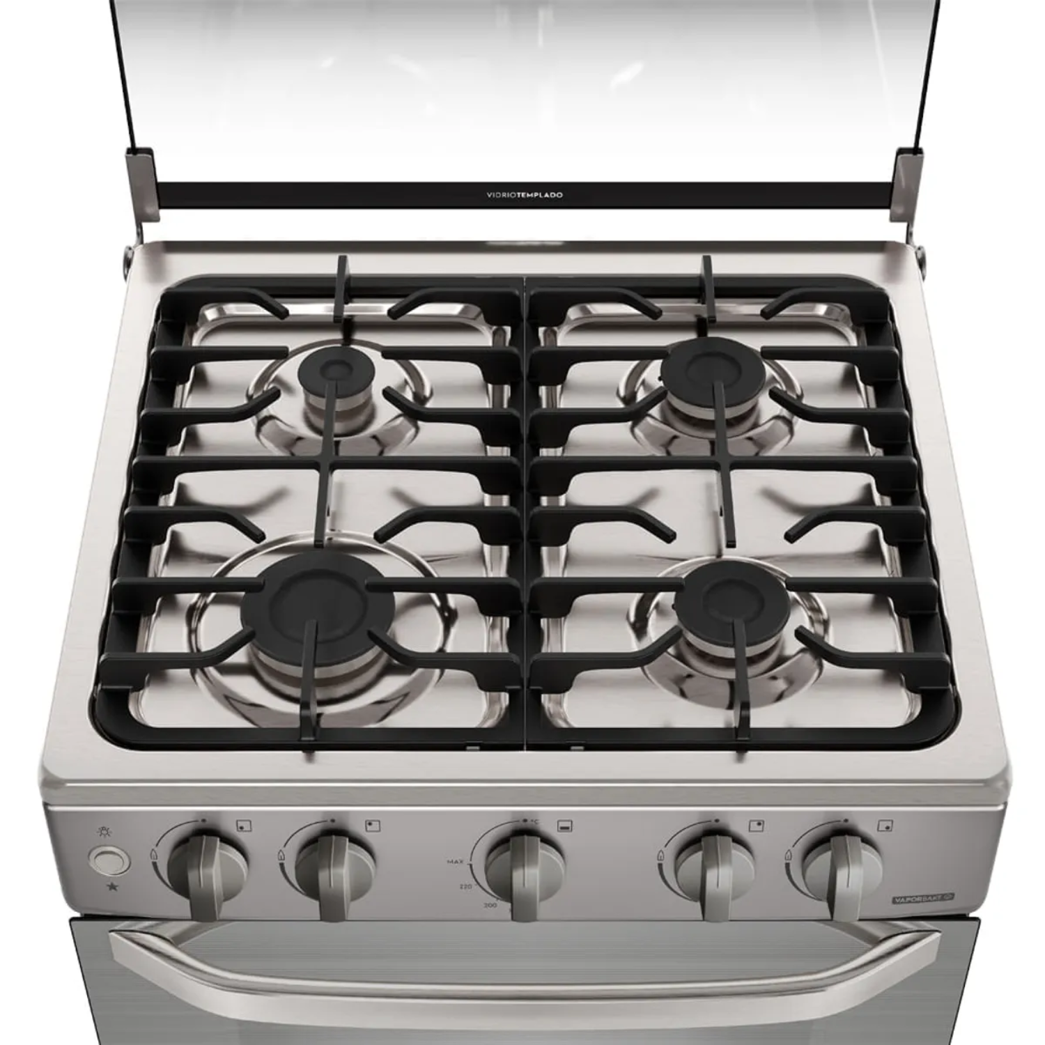 COCINA DE PIE ELECTROLUX FE4GMR 60CM VAPORBAKE 4 QUEMADORES SILVER - 6