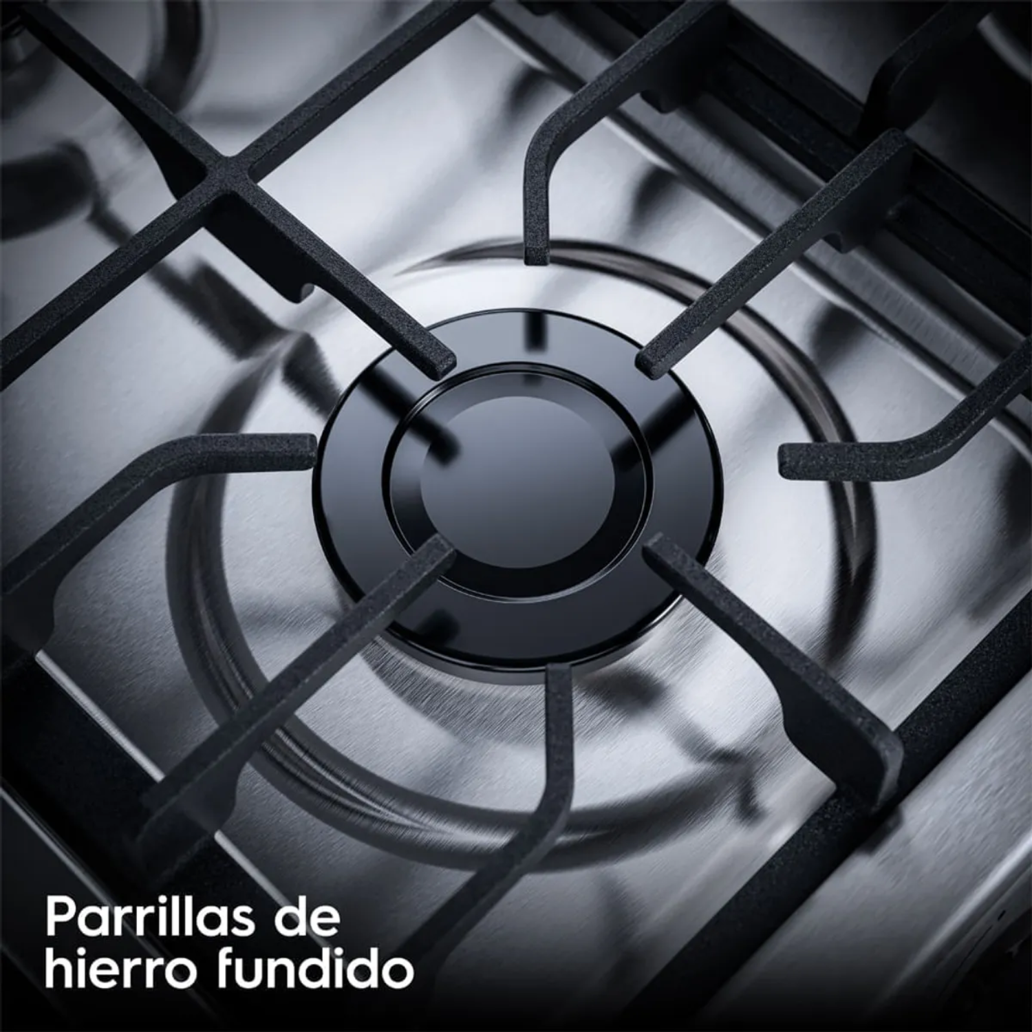 COCINA DE PIE ELECTROLUX FE4GMR 60CM VAPORBAKE 4 QUEMADORES SILVER - 7