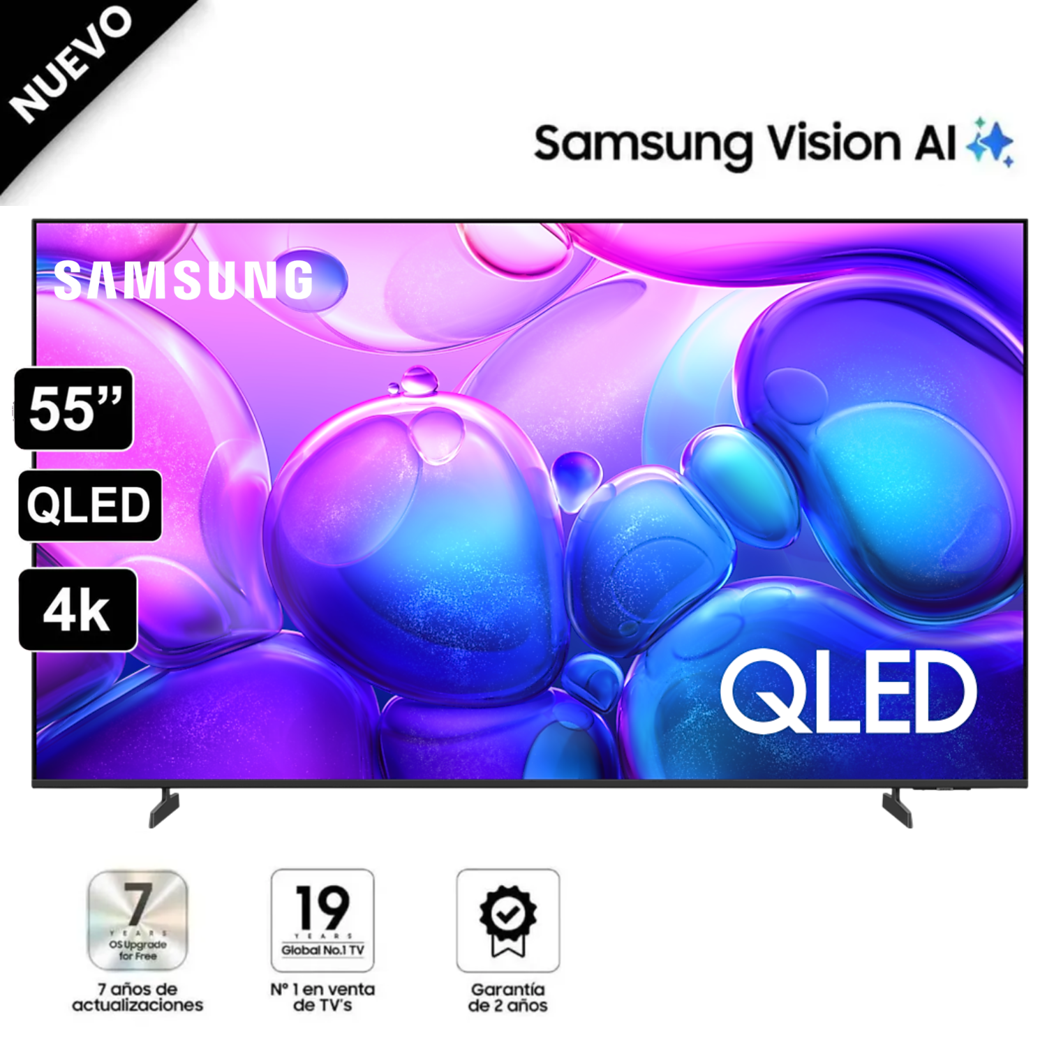 TELEVISOR SAMSUNG QLED 55' UHD 4K SMART TV QN55Q6FAAGXPE - 1