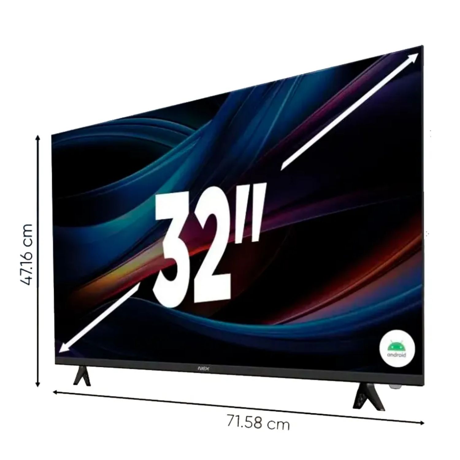 TELEVISOR NEX 32' HD SMART TV ANDROID 14 TVLED32S + ANTENA DIGITAL - 7