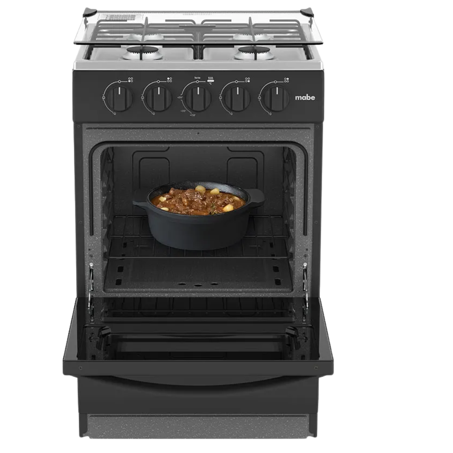 COCINA DE PIE A GAS MABE 4 HORNILLAS EMP2000AN0 NEGRO - 4