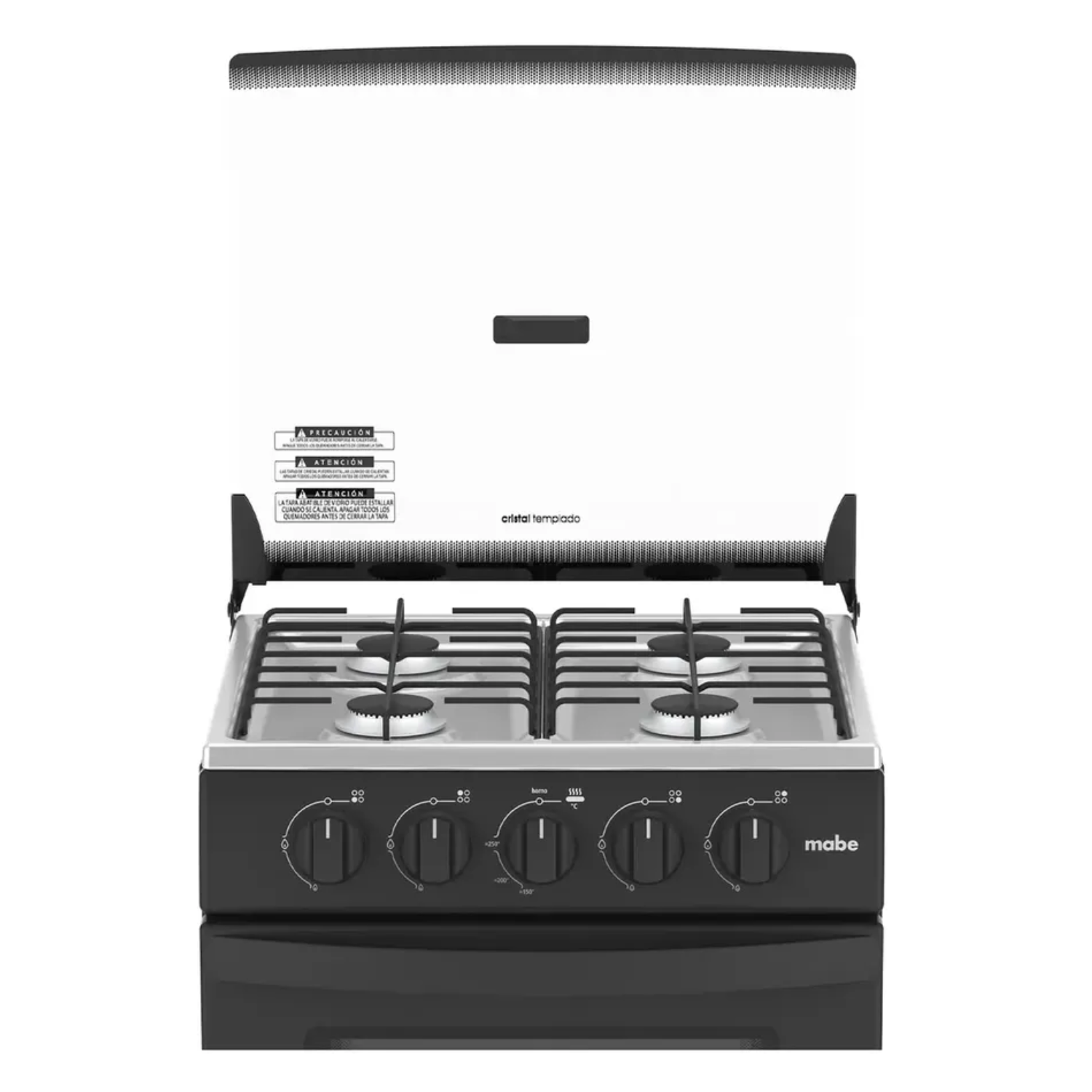 COCINA DE PIE A GAS MABE 4 HORNILLAS EMP2000AN0 NEGRO - 7