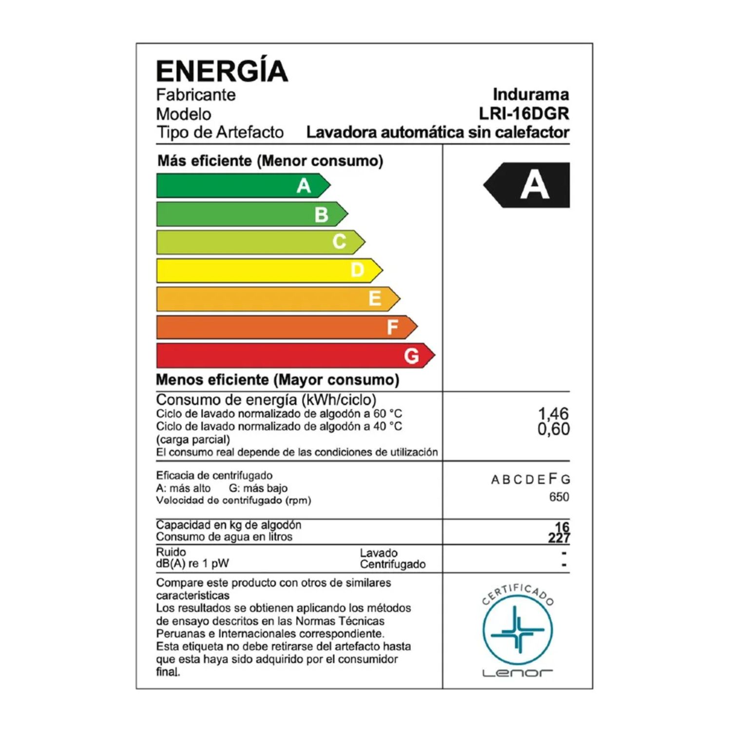 LAVADORA INDURAMA 16 KG CARGA SUPERIOR ANTIENREDO LRI-16DGR - 8