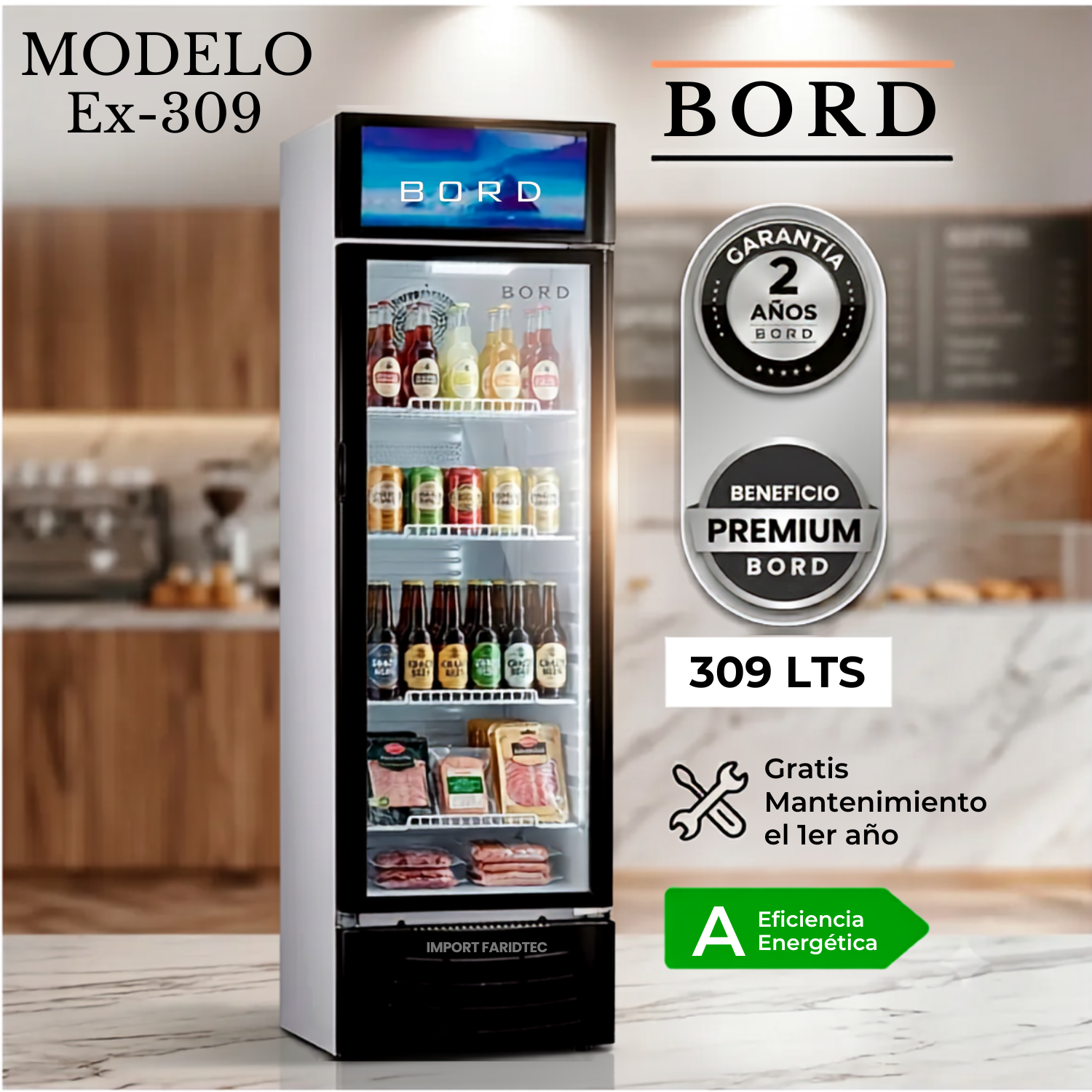 VITRINA EXHIBIDORA BORD EX309-M 309 LT - 2