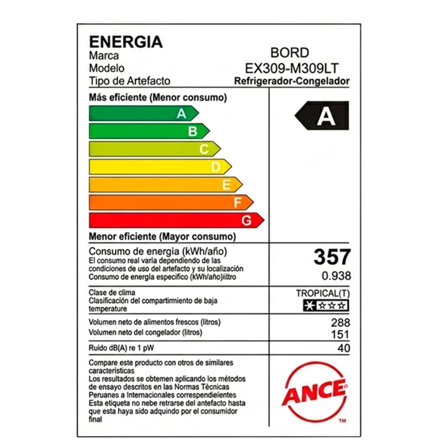 VITRINA EXHIBIDORA BORD EX309-M 309 LT - 7