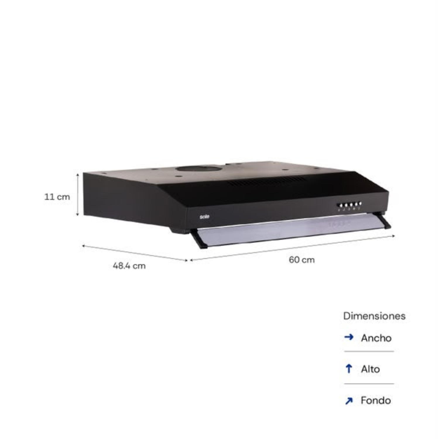 CAMPANA EXTRACTORA SOLE TURE96CO 60 CM NYX - 7