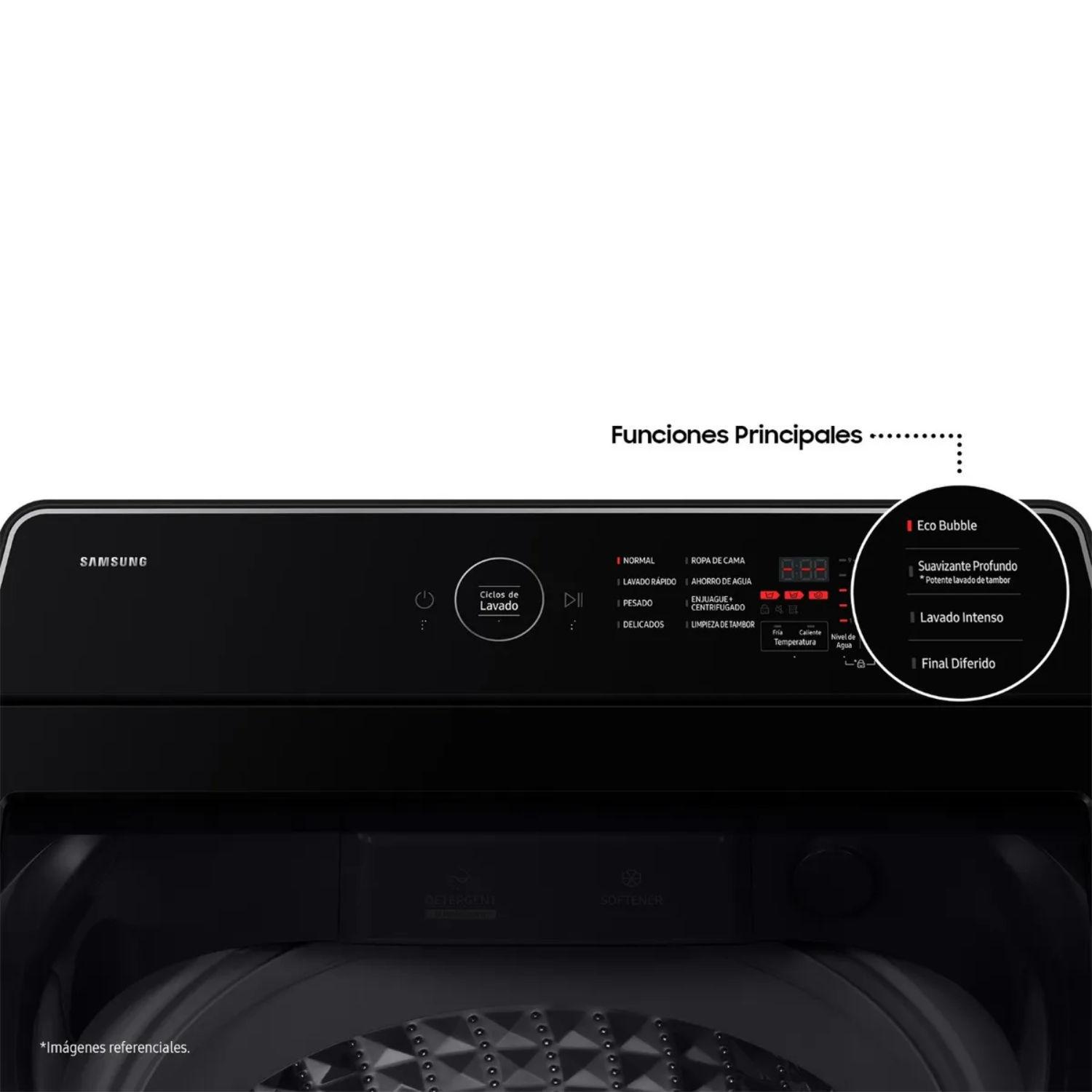 LAVADORA SAMSUNG 13KG CARGA SUPERIOR ECOBUBBLE WA40F13E4CPE - 5