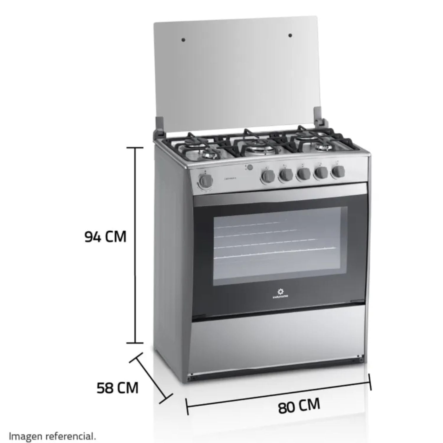 COCINA A GAS INDURAMA CANTABRIA QZ CROMA 5 QUEDAMORES - 4
