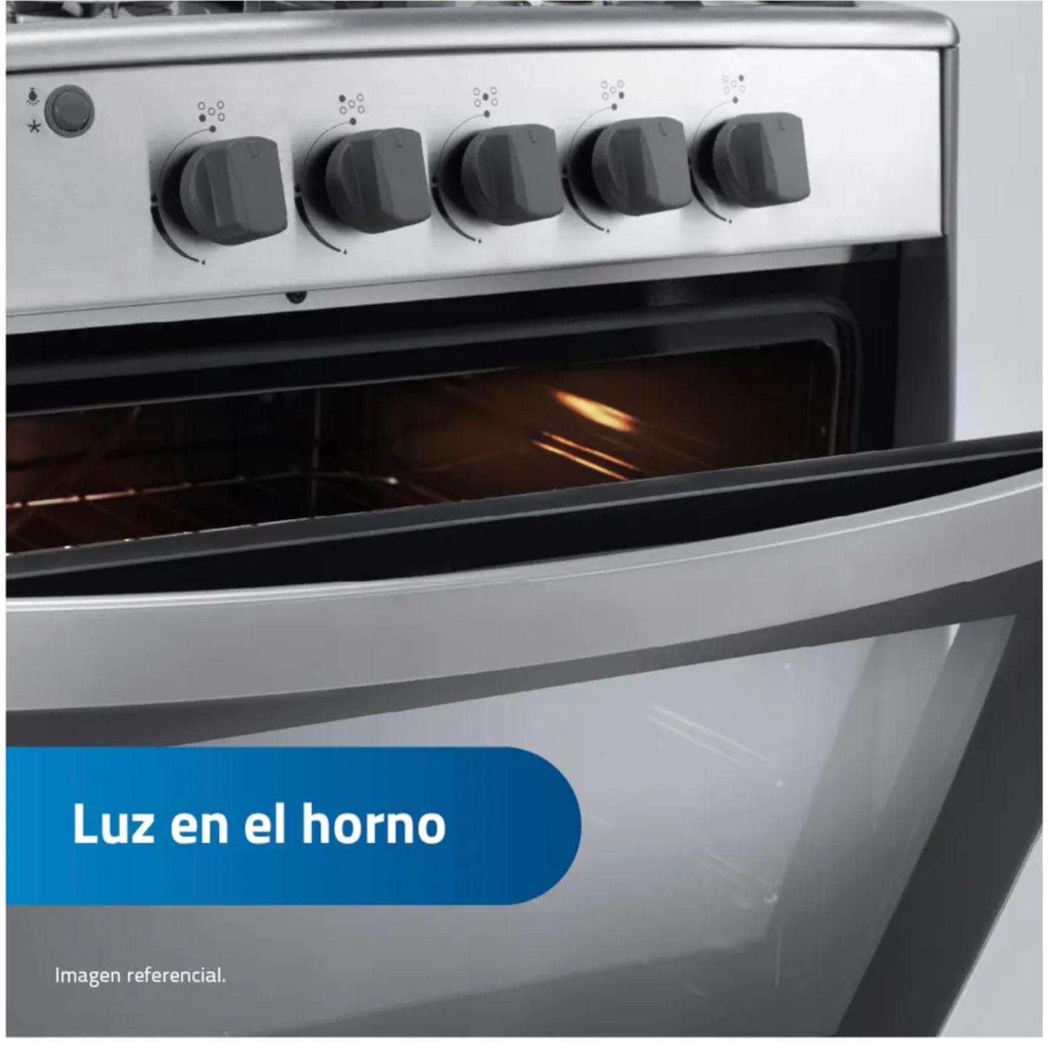 COCINA A GAS INDURAMA CANTABRIA QZ CROMA 5 QUEDAMORES - 7