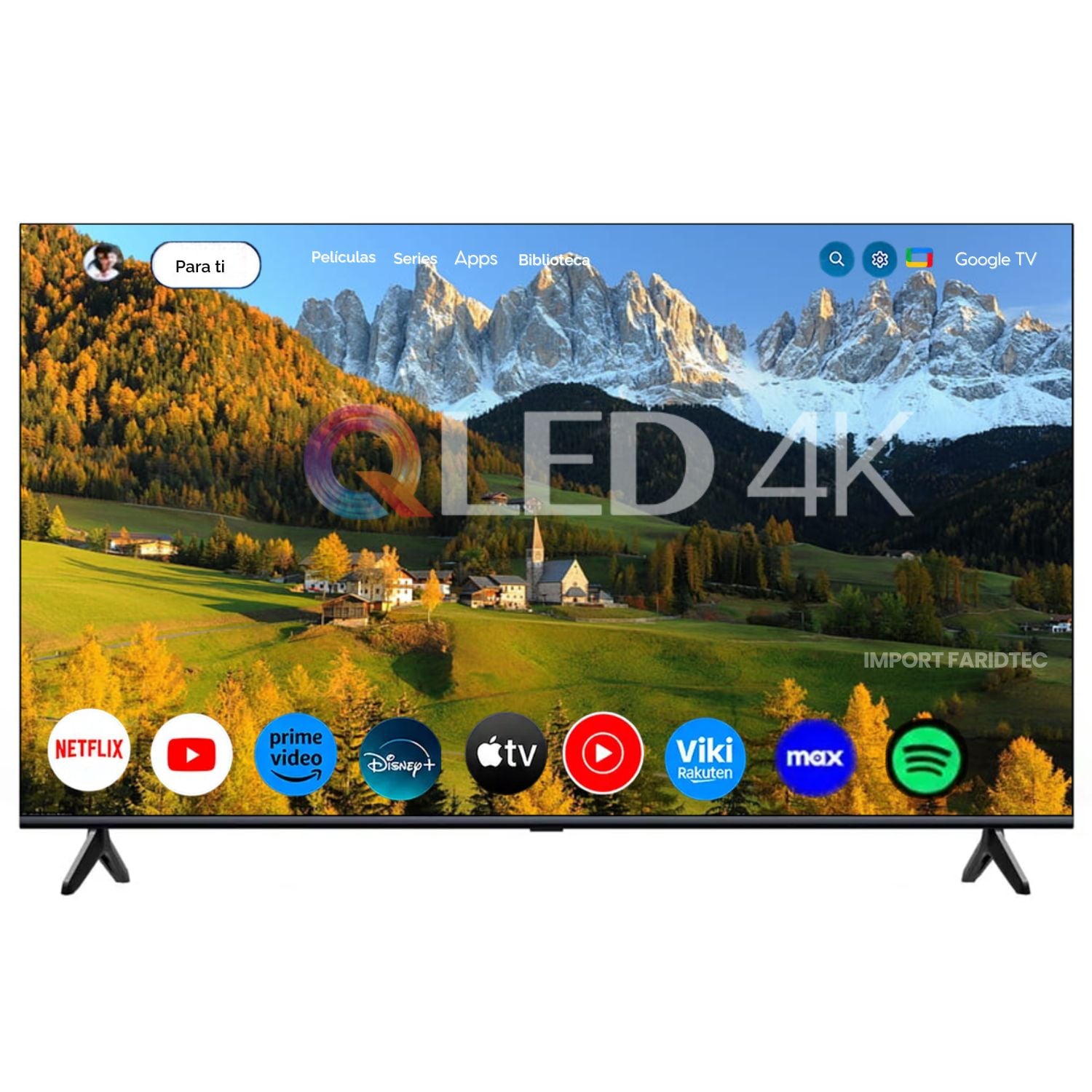 TELEVISOR BLACKLINE QLED 55 UHD 4K SMART TV + GOOGLE TV BL55-T6210QD - 2