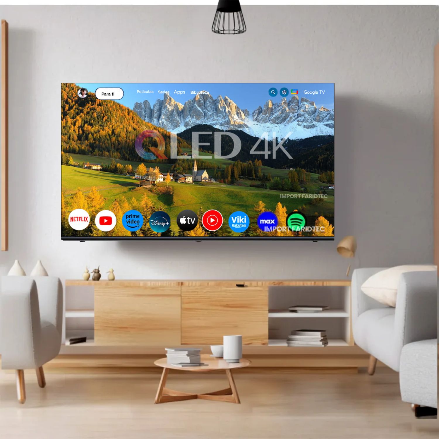 TELEVISOR BLACKLINE QLED 55 UHD 4K SMART TV + GOOGLE TV BL55-T6210QD - 6