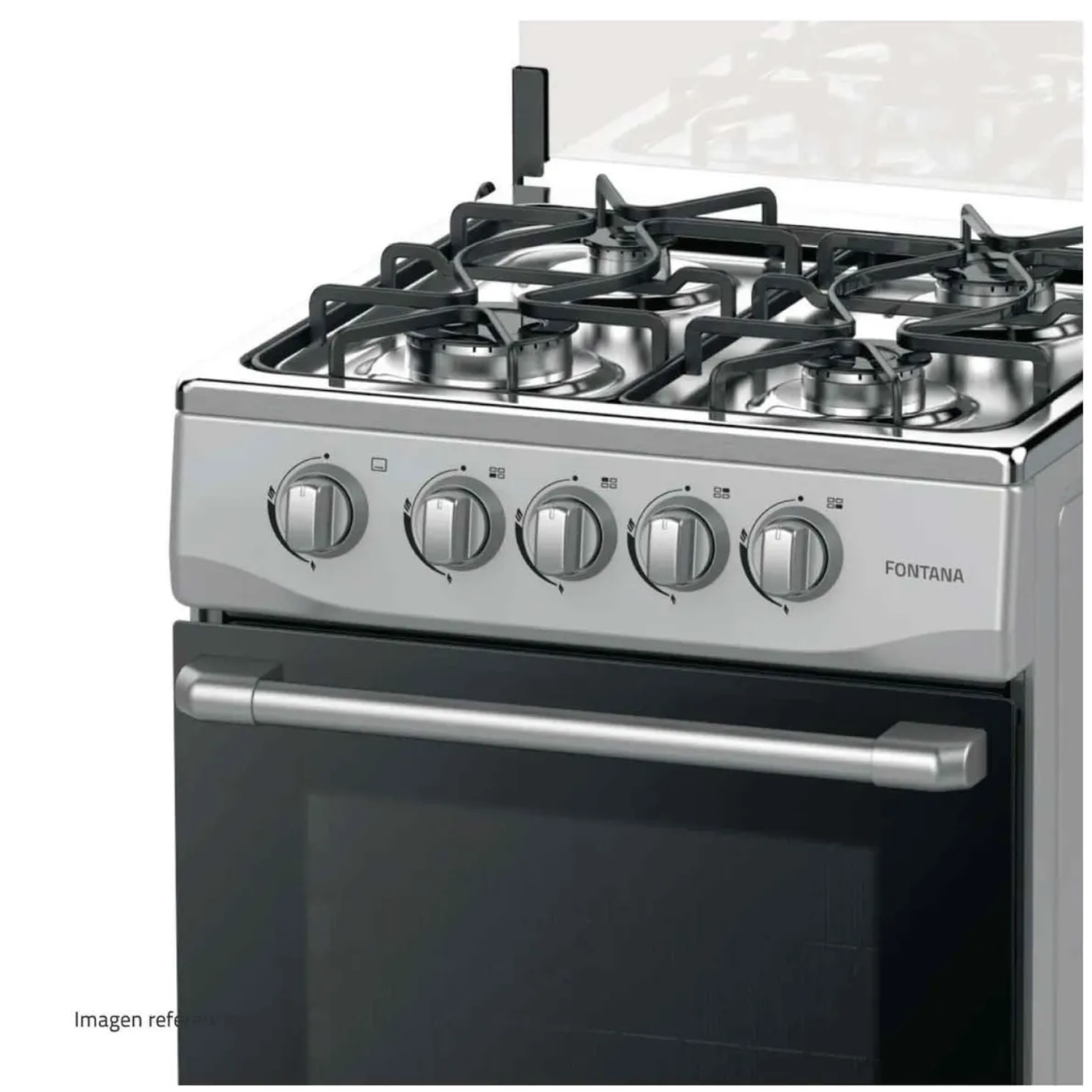 COCINA A GAS INDURAMA 4 HORNILLAS FONTANA - GRIS - 10