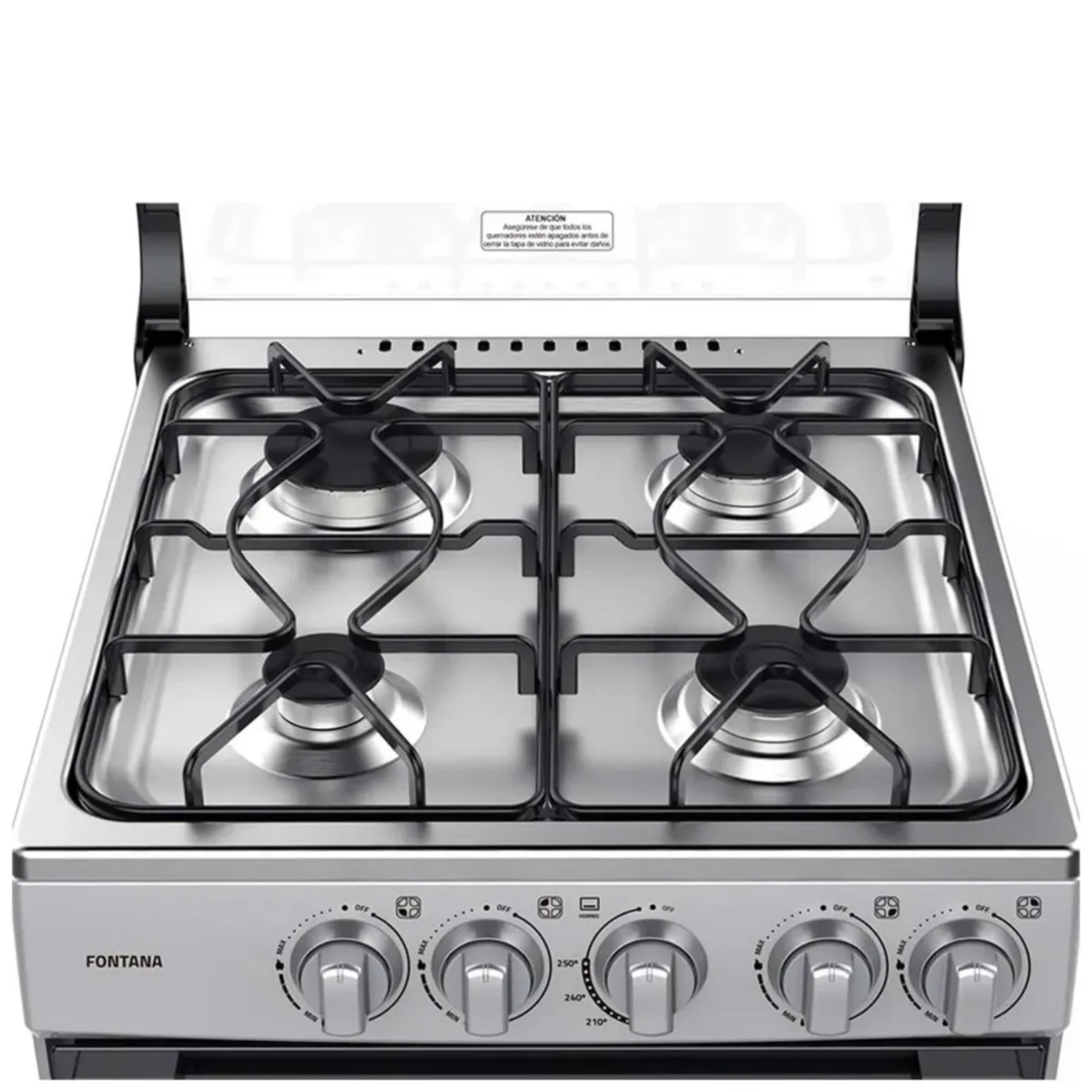 COCINA A GAS INDURAMA 4 HORNILLAS FONTANA - GRIS - 6