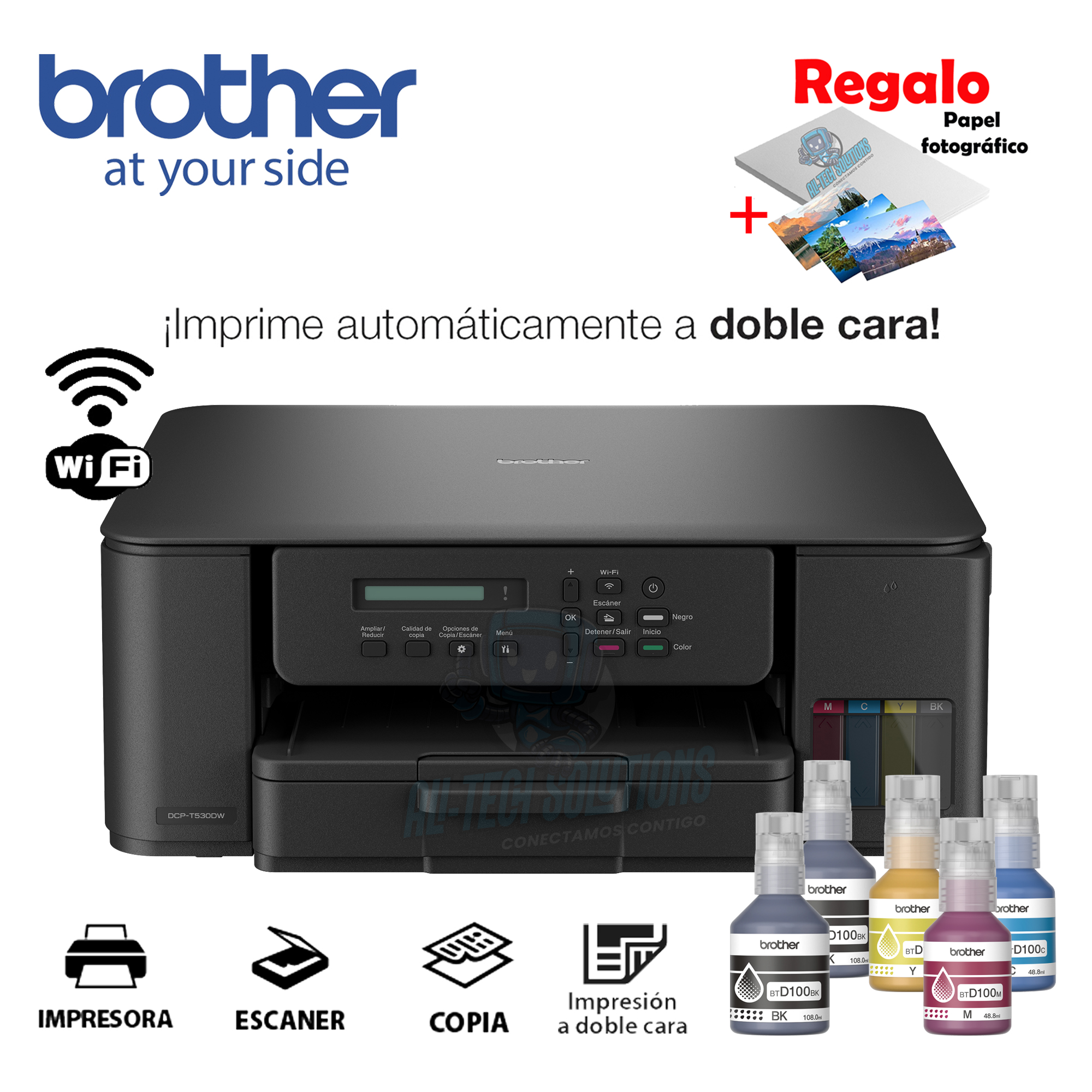 IMPRESORA BROTHER MULTIFUNCIONAL DCP-T530DW - 1
