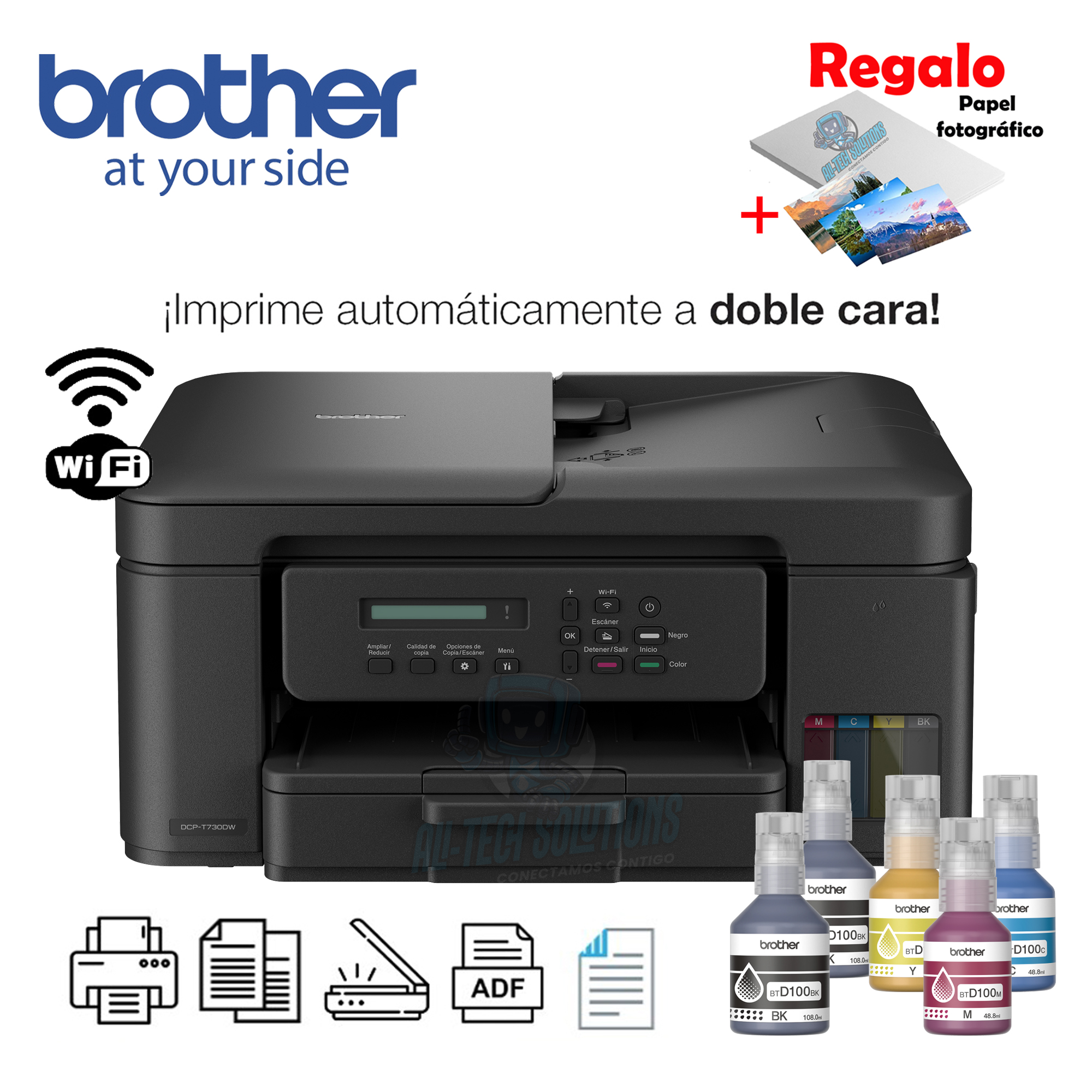 IMPRESORA MULTIFUNCIONAL BROTHER DCP-T730DW - 1