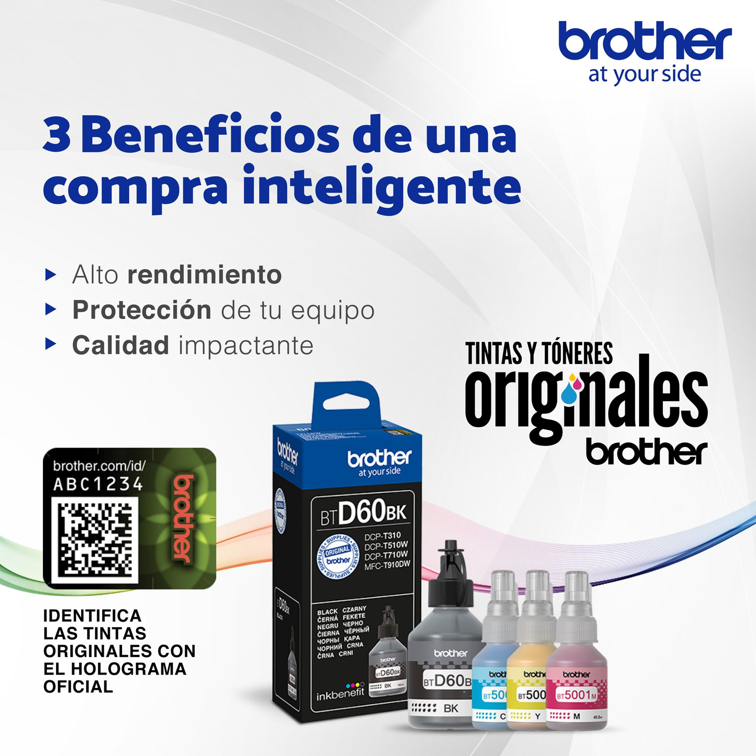 TINTA ORIGINAL BROTHER BTD60BK COLOR NEGRO - 3