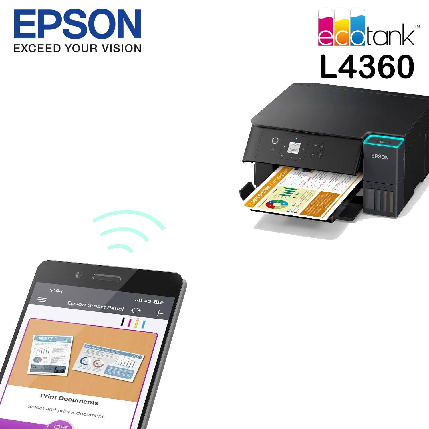 IMPRESORA MULTIFUNCIONAL ECOTANK EPSON L4360 WIFI DUPLEX - 4