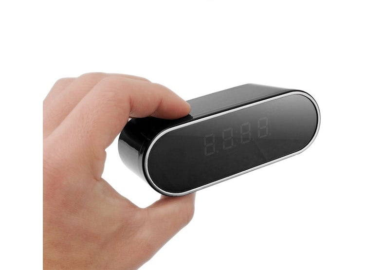 RELOJ DE MESA CAMARA 1080P SOPORTA HASTA 128 GBS -VISION NOCTURNA - 2