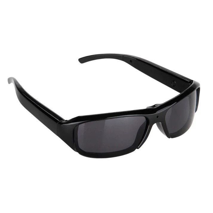 LENTES NEGROS DE SOL CON CÁMARA Y MICRÓFONO - 2