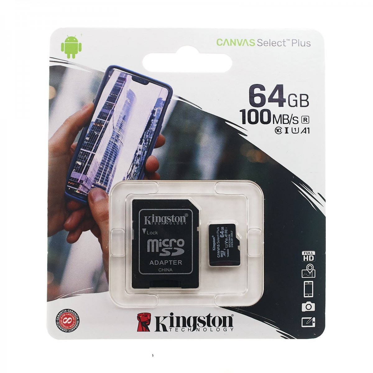 MEMORIA KINGSTON 64GB – CLASE 10 CON ALTA COMPATIBILIDAD - 1