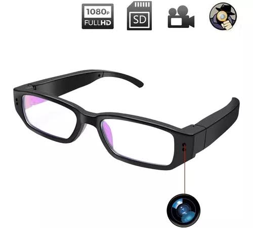 LENTES CON CÁMARA HD 1080P RECARGABLE, GRABA VIDEO Y AUDIO DISCRETAMENTE - 1