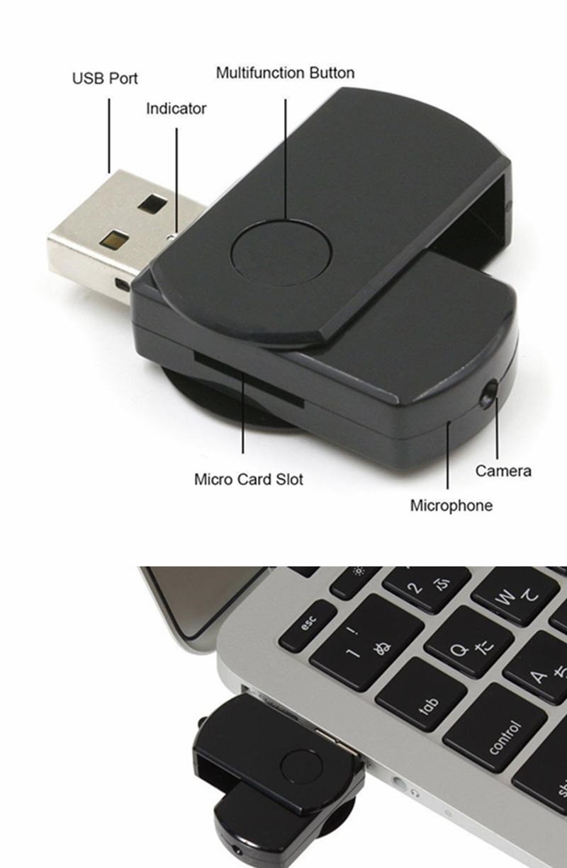 USB ESPÍA CON CÁMARA OCULTA Y GRABACIÓN DE AUDIO - 2