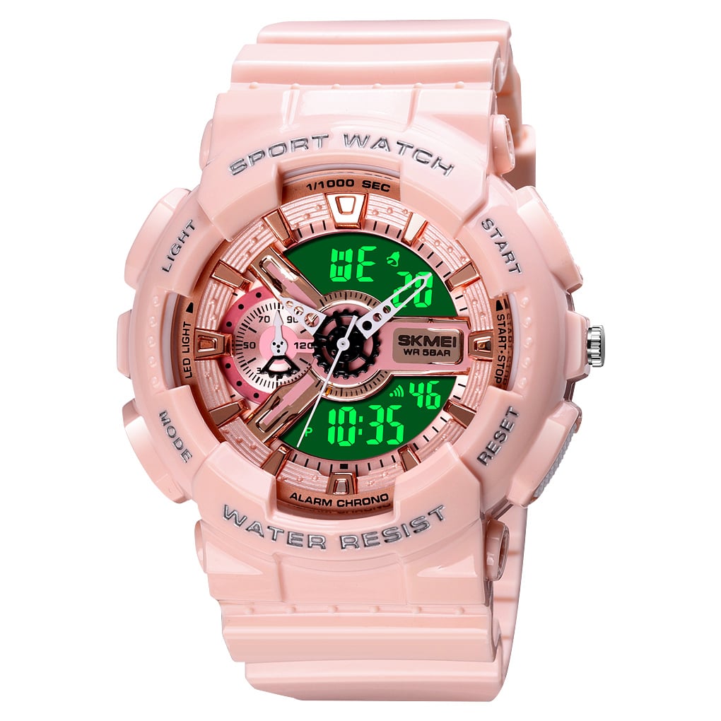 RELOJ SKMEI 1688 ROSADO CORREA SILICONA - 2
