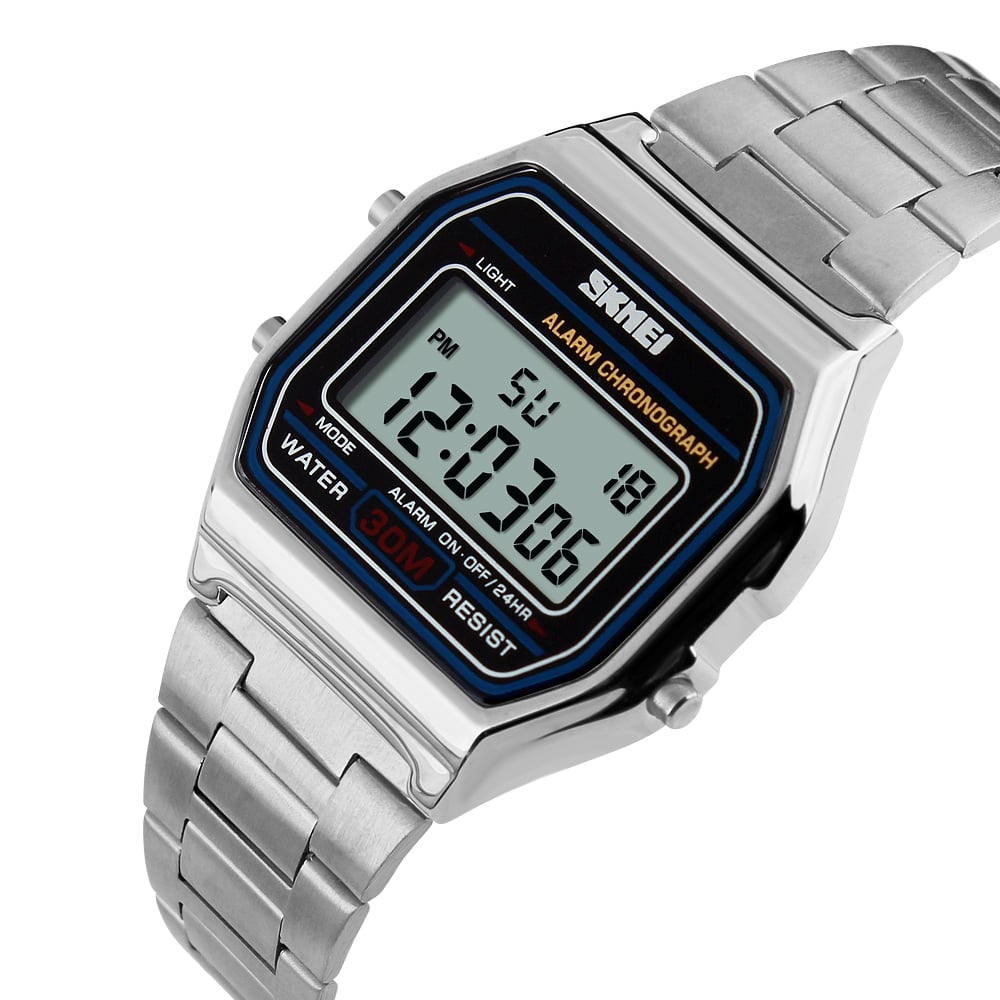 RELOJ SKMEI 1123 PLATEADO CORREA ACERO - 3