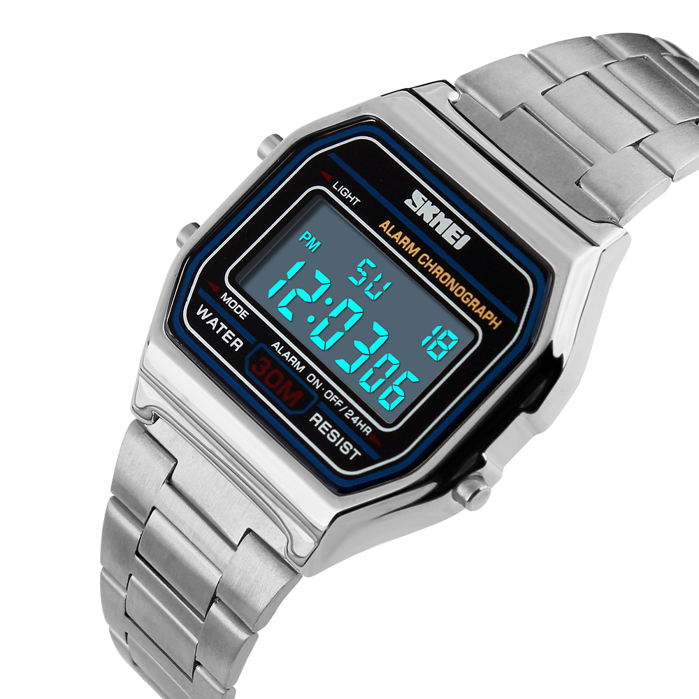 RELOJ SKMEI 1123 PLATEADO CORREA ACERO - 4