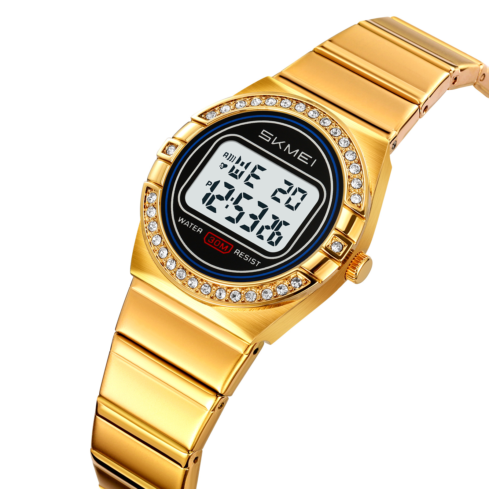 RELOJ SKMEI 2446 DIGITAL CORREA ACERO PARA DAMA - 1