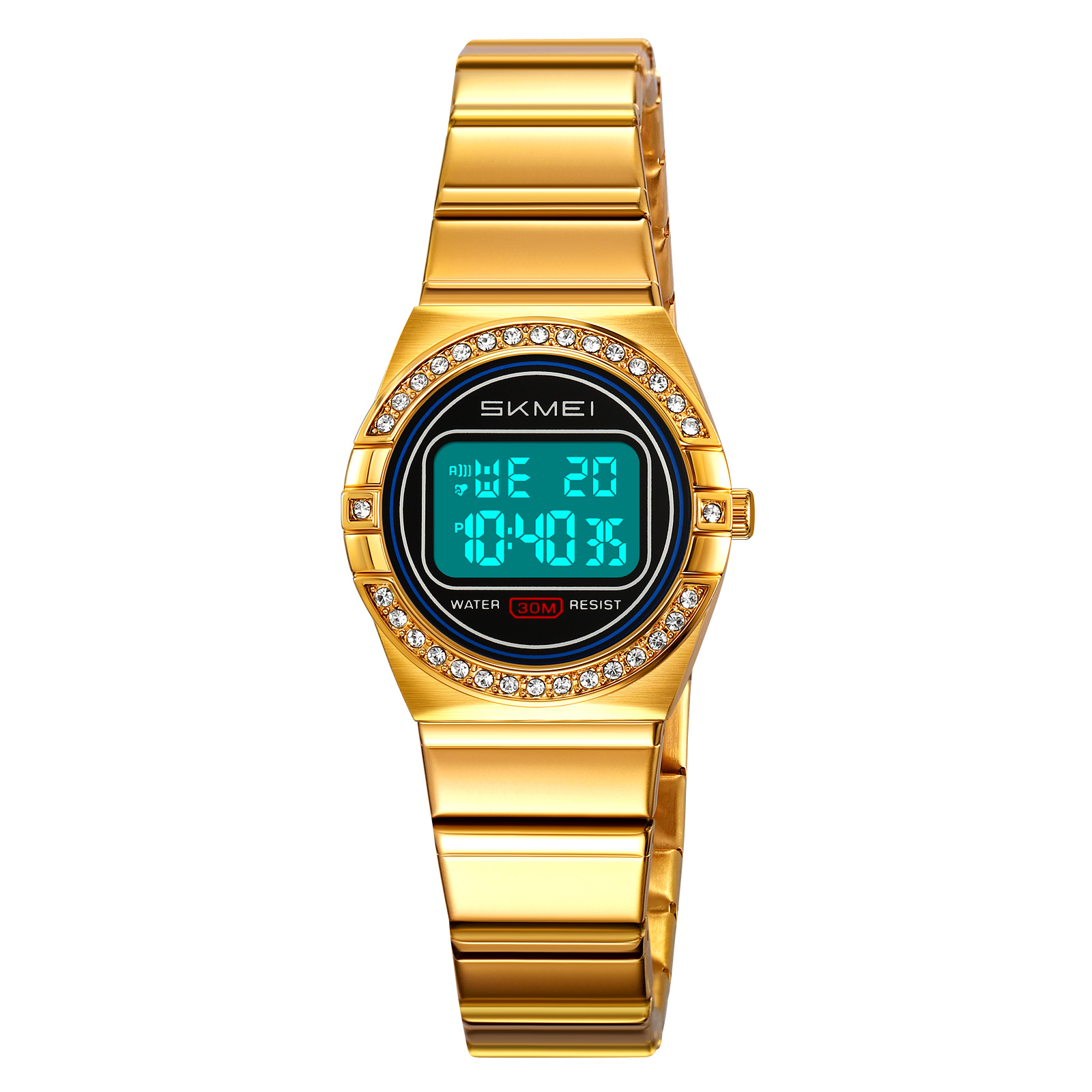 RELOJ SKMEI 2446 DIGITAL CORREA ACERO PARA DAMA - 2