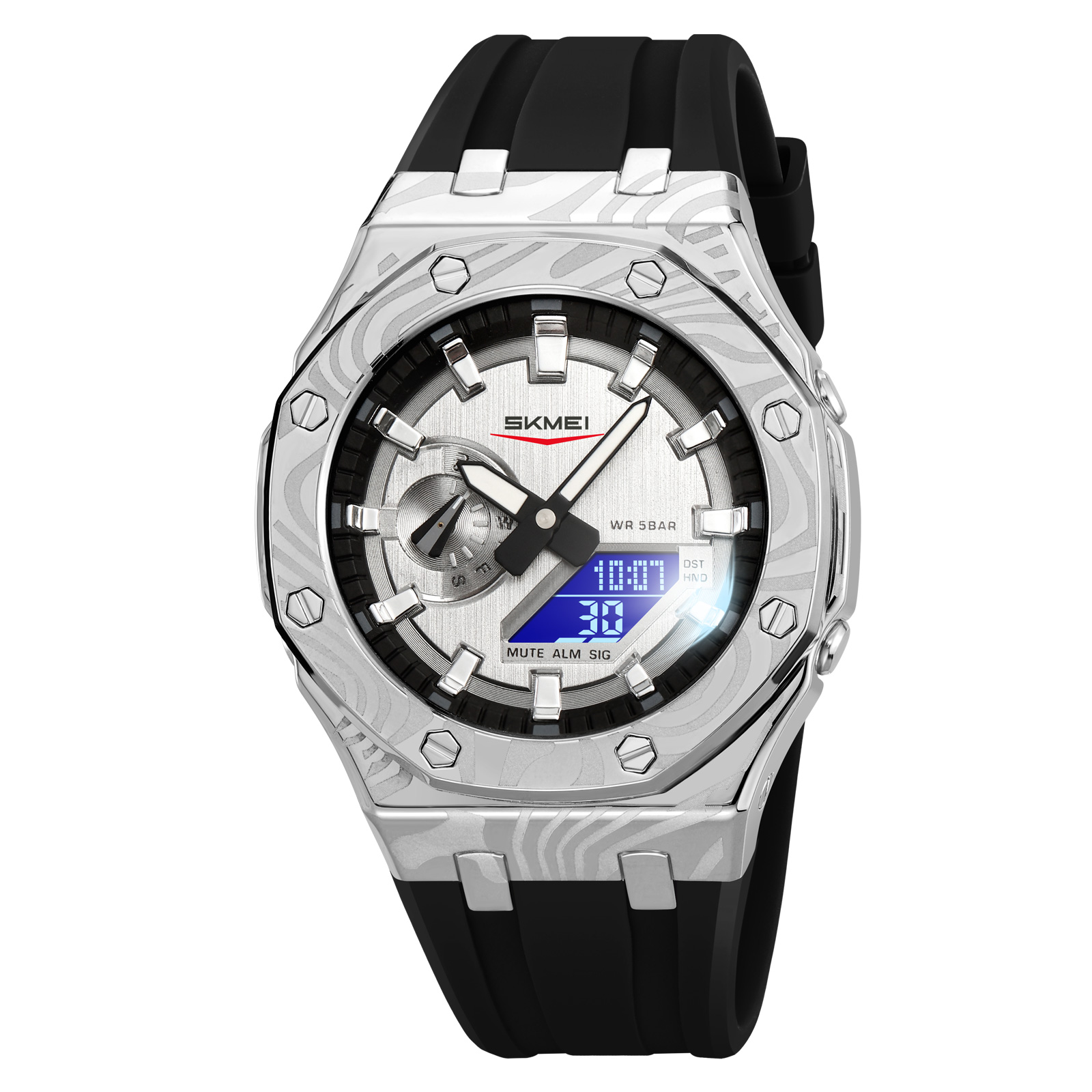 RELOJ SKMEI 2471 MORADO CORREA SILICONA HORA MUNDIAL - 2
