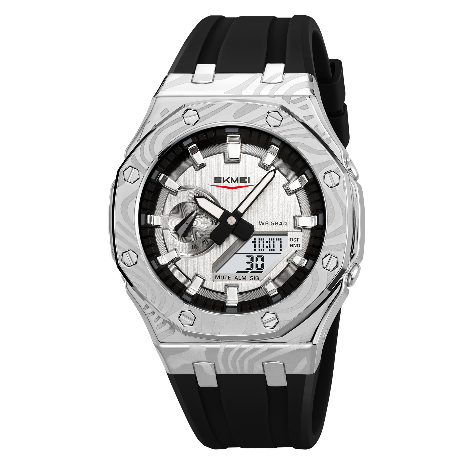 RELOJ SKMEI 2471 MORADO CORREA SILICONA HORA MUNDIAL - 3