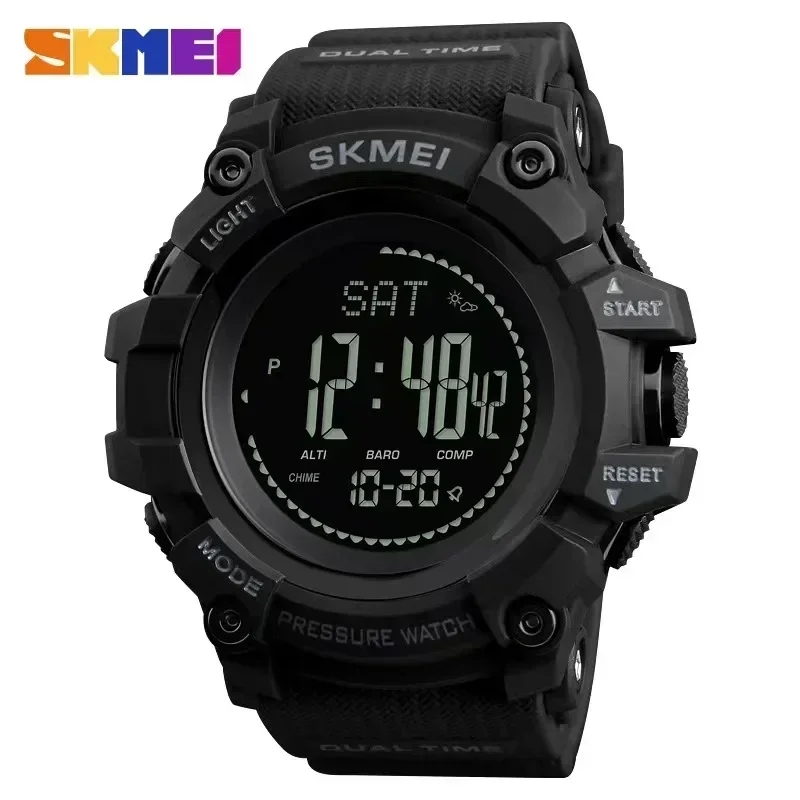 RELOJ SKMEI 1358 ALTÍMETRO BARÓMETRO BRUJULA PODÓMETRO HORA MUNDIAL - 1