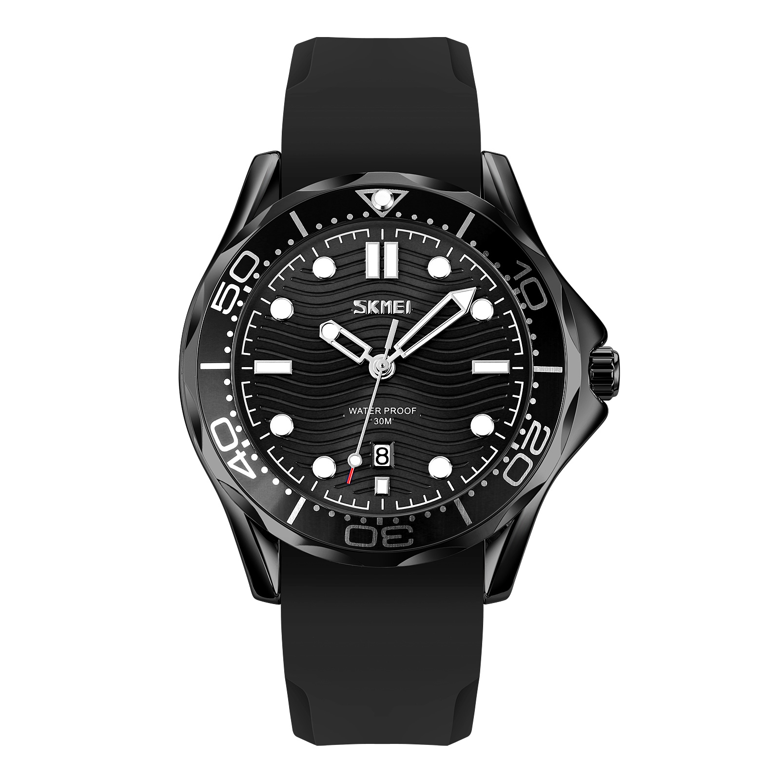 RELOJ SKMEI 9276 NEGRO ANALOGO CON FECHA - 1