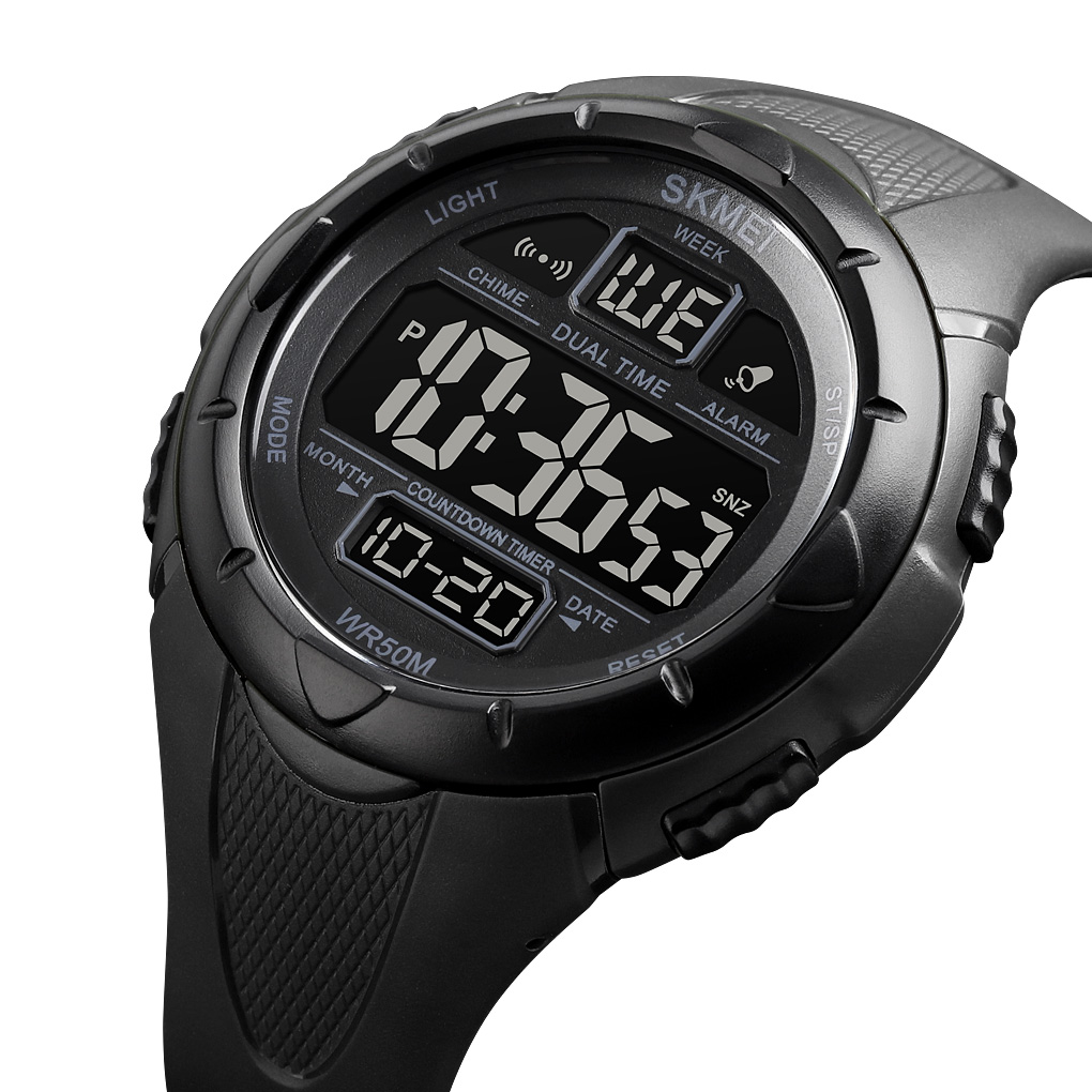 RELOJ SKMEI 1656 NEGRO CORREA SILICONA - 2