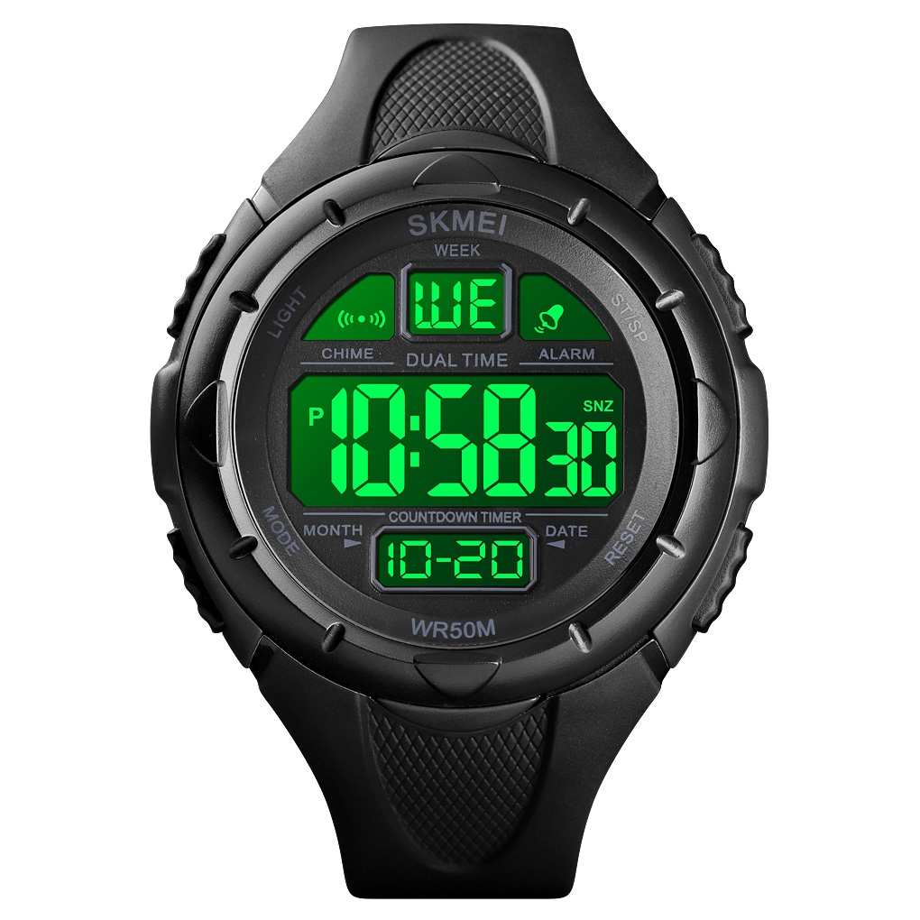 RELOJ SKMEI 1656 NEGRO CORREA SILICONA - 3