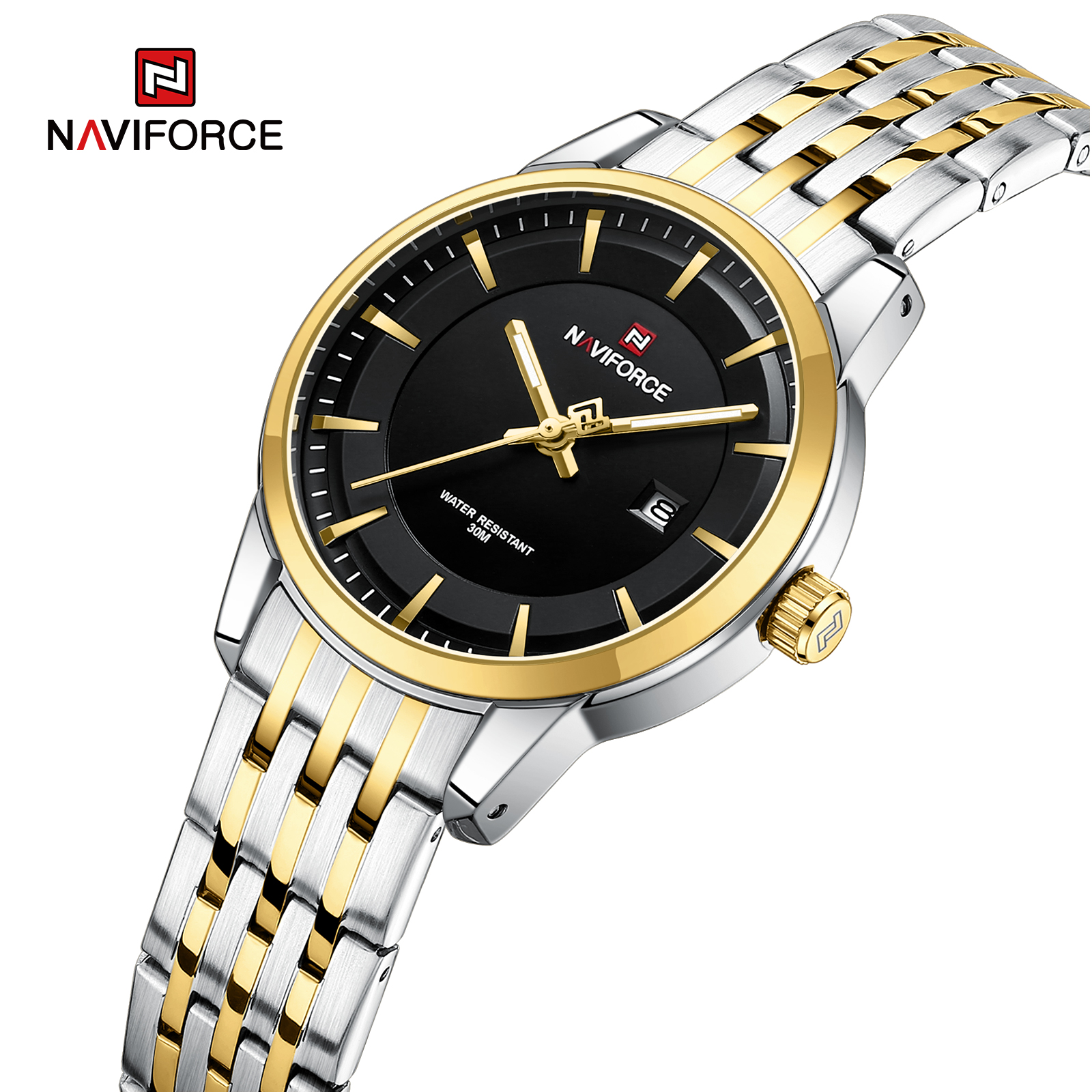 RELOJ NAVIFORCE NF9228L CORREA ACERO PARA DAMA - 1