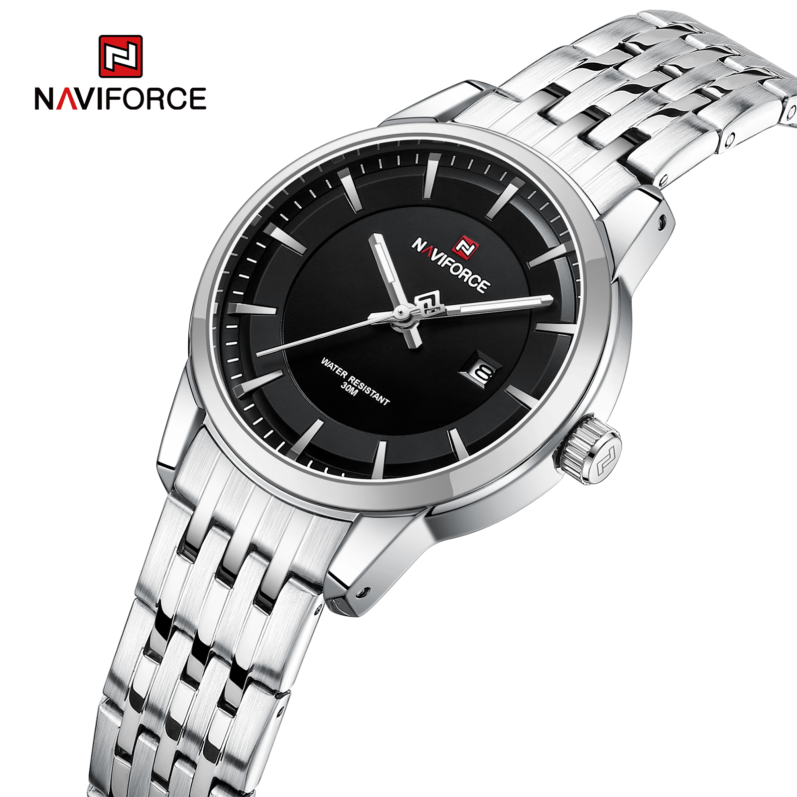 RELOJ NAVIFORCE NF9228L CORREA ACERO PARA DAMA - 1