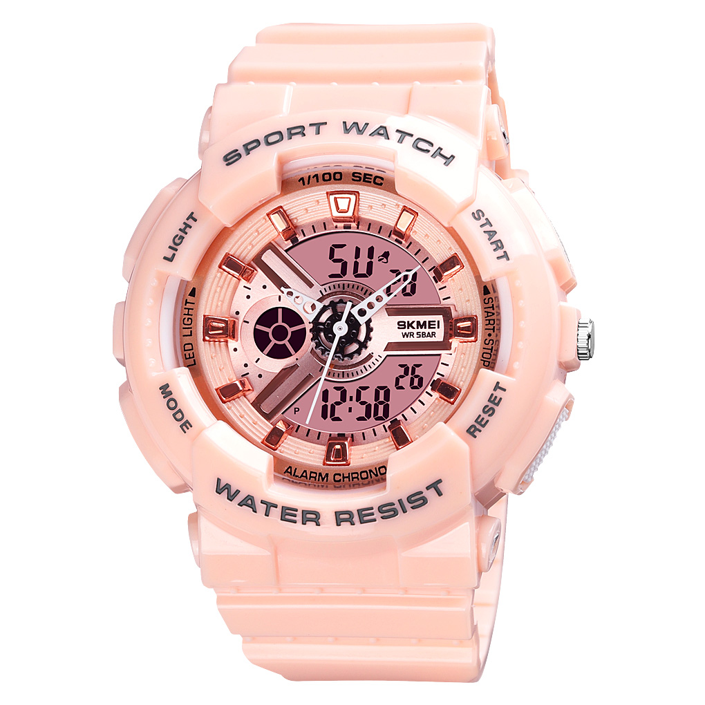 RELOJ SKMEI 1689 ROSADO DAMA O NIÑAS - 2
