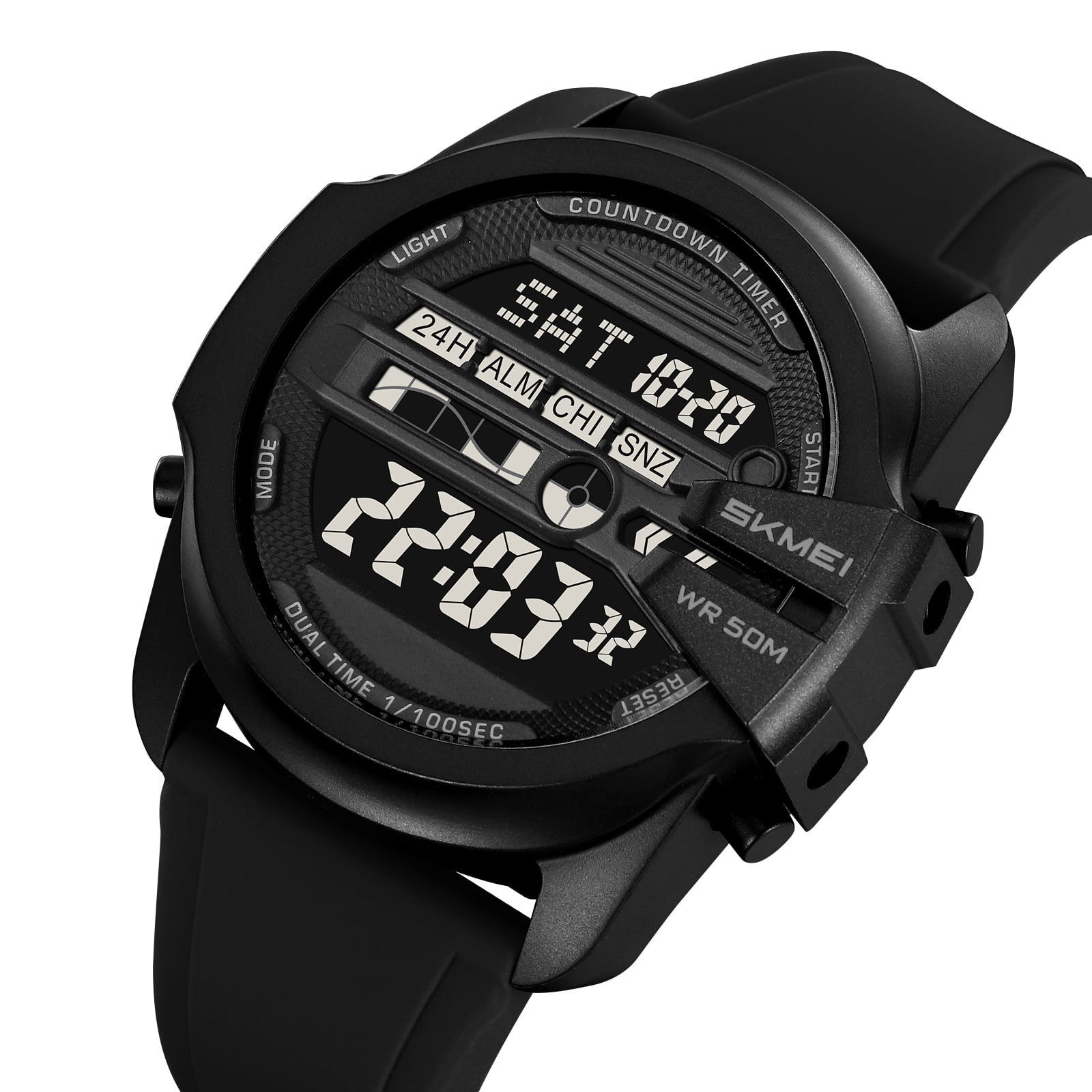RELOJ SKMEI 2442 DIGITAL NEGRO PARA CABALLERO - 1