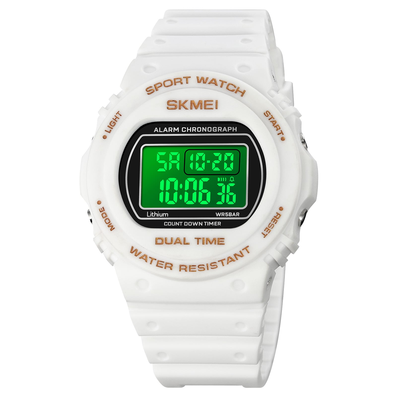 RELOJ SKMEI 1776 BLANCO CORREA SILICONA - 2